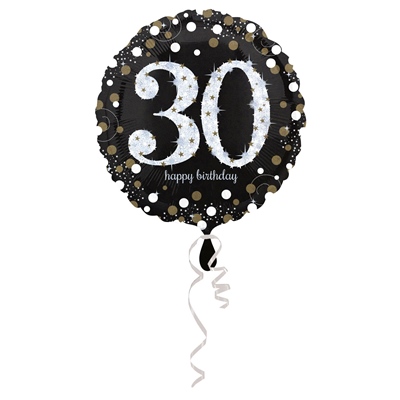 Amscan Folienballon „30“ In Roségold – 45,7 Cm, Für Helium, Ideal Zum 30. Geburtstag